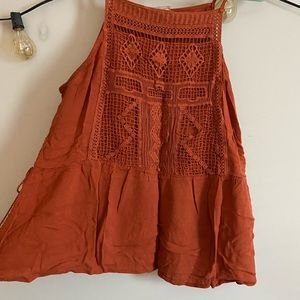 Orange rust colored tank top
